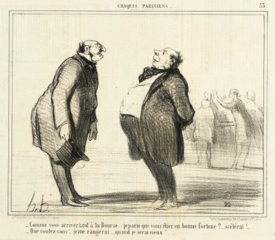 Come arrivi tardi alla Borsa da Honoré Daumier